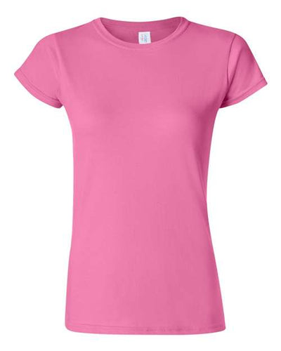 Gildan Women's 64000L Softstyle Cotton T-Shirt, 2-Pack LRG-Red-Azalea