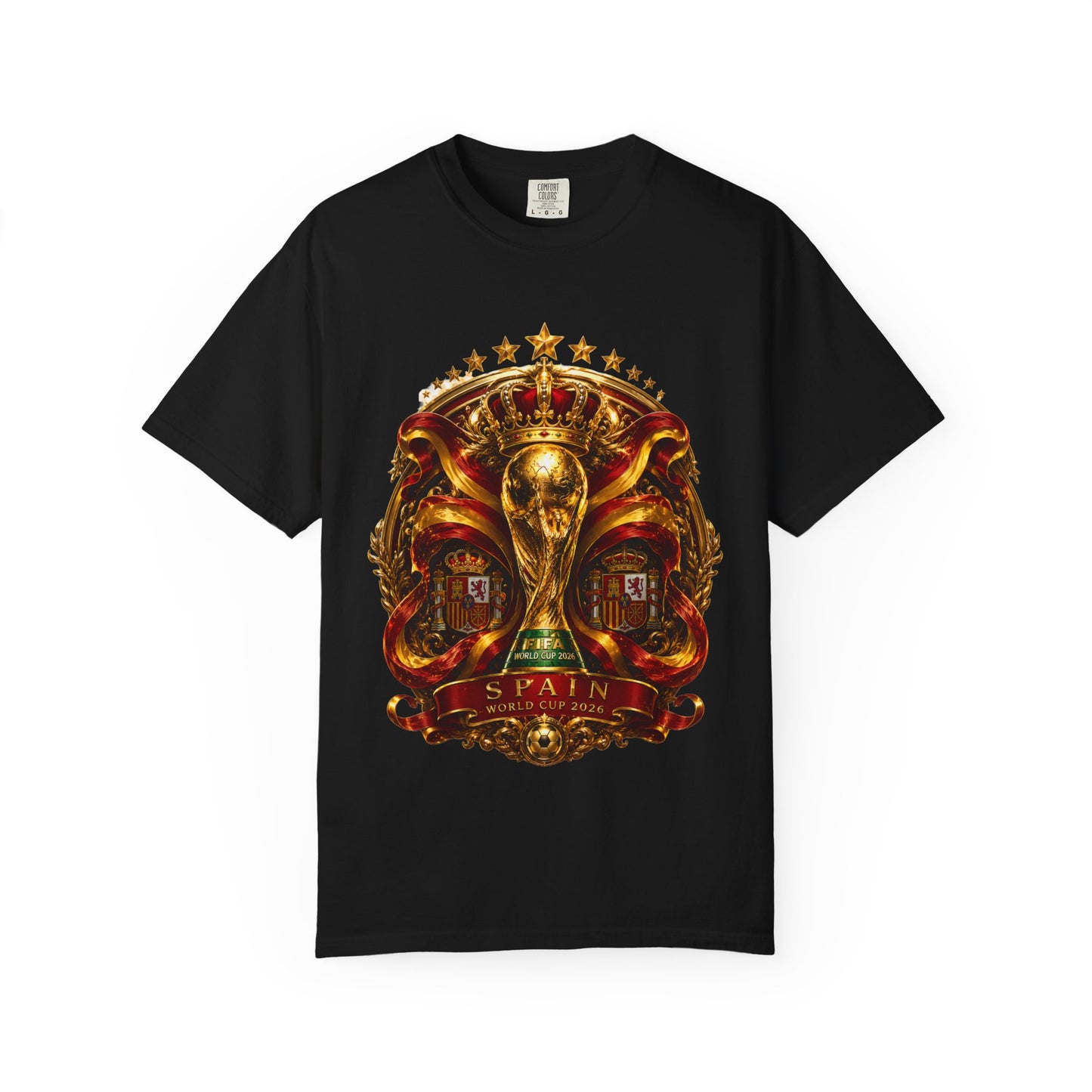 Spain Football World Cup 2026 'Monarca de Oro' Imperial Shield | Premium Graphic Tee