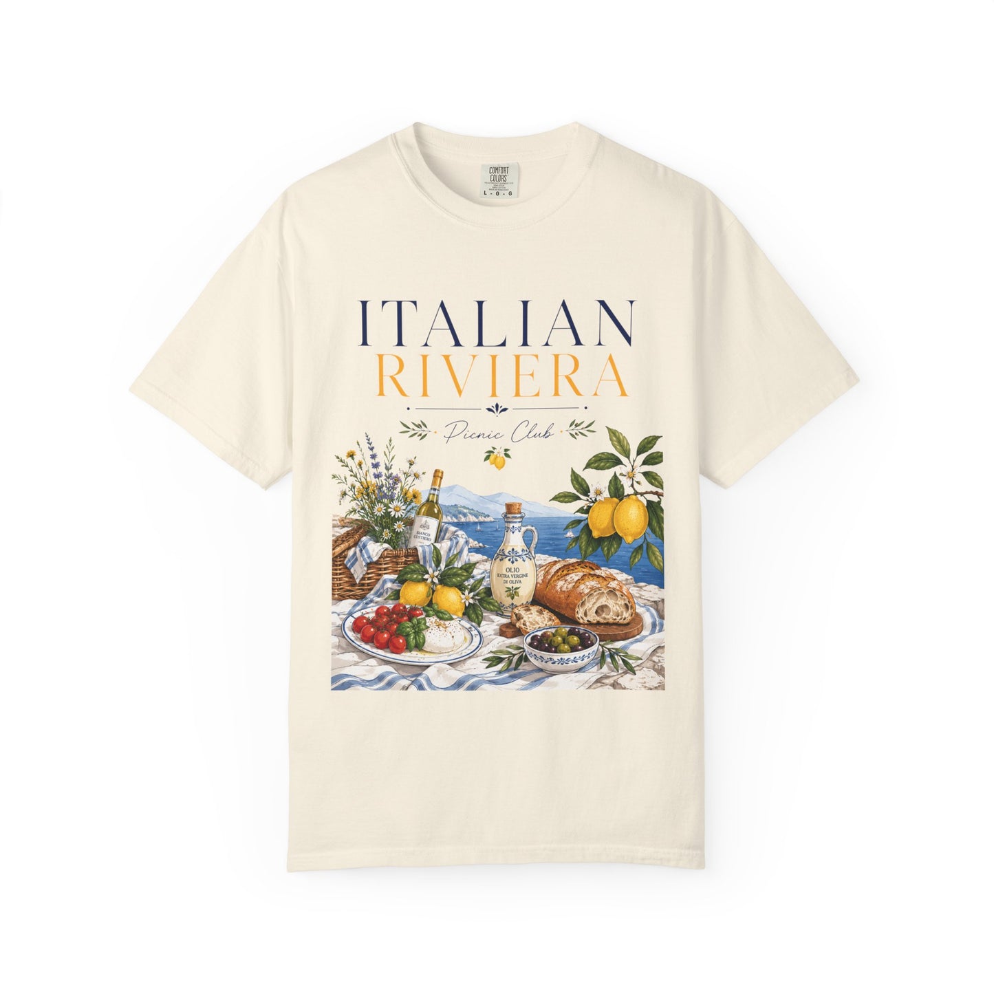 Italian Riviera Picnic Club – Al Fresco Luxury | Premium Summer Tee