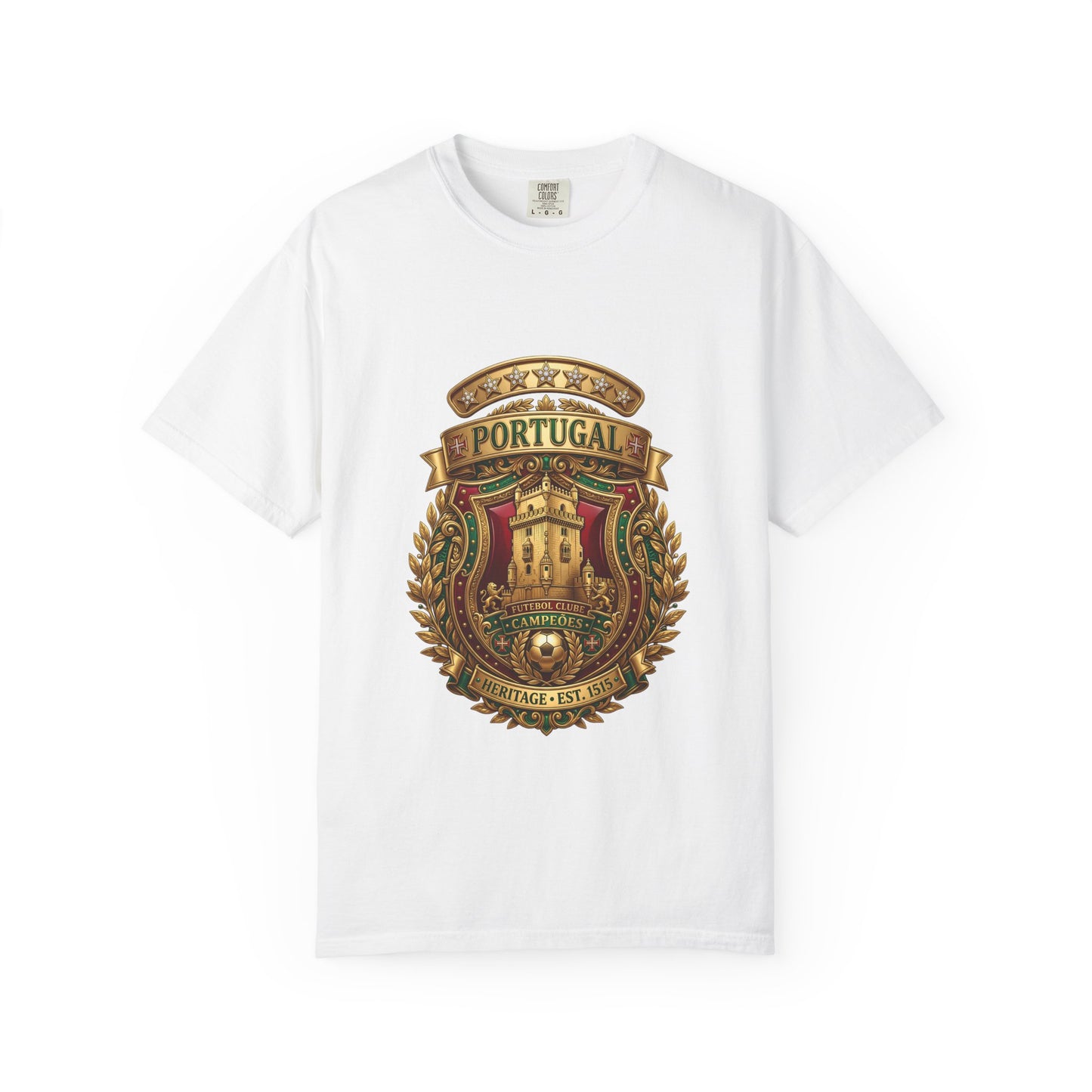 Portugal Football 'Torre de Belém' Heritage Shield | Premium Graphic Tee