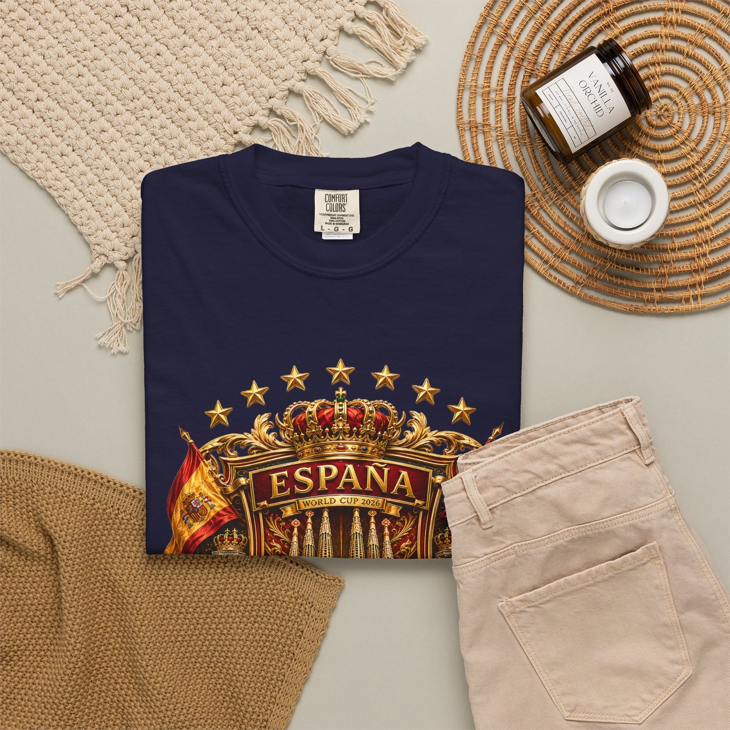 Spain Football World Cup 2026 'Catedral Imperial' Heritage Shield | Premium Graphic Tee
