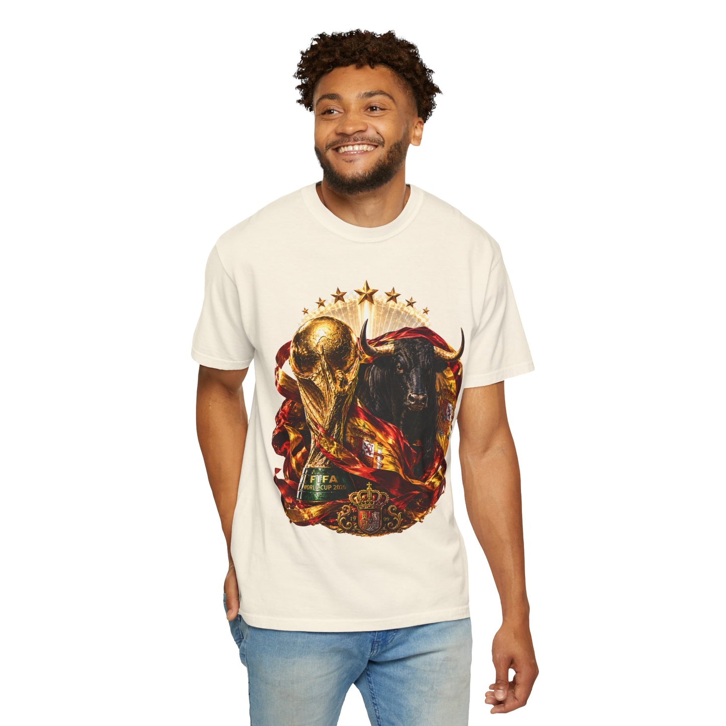 Spain Football World Cup 2026 'Furia del Toro' Champion Trophy | Premium Graphic Tee