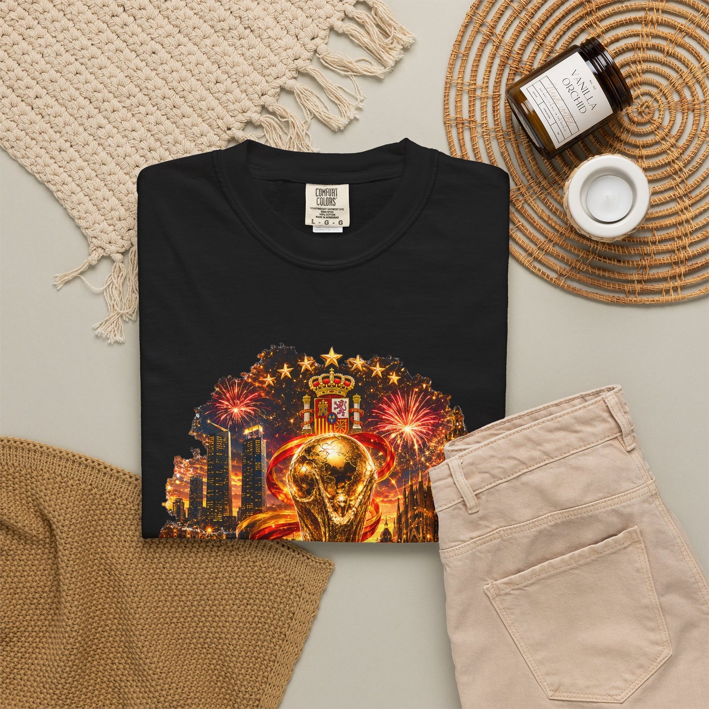 Spain Football World Cup 2026 'Fiesta de Oro' Ultimate Fan Celebration | Premium Graphic Tee