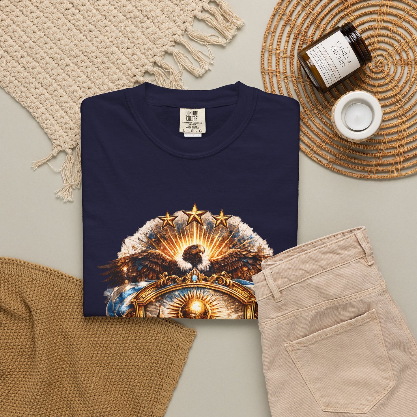Argentina Football World Cup 'Águila de la Patria' Sovereign Shield | Premium Summer Tee