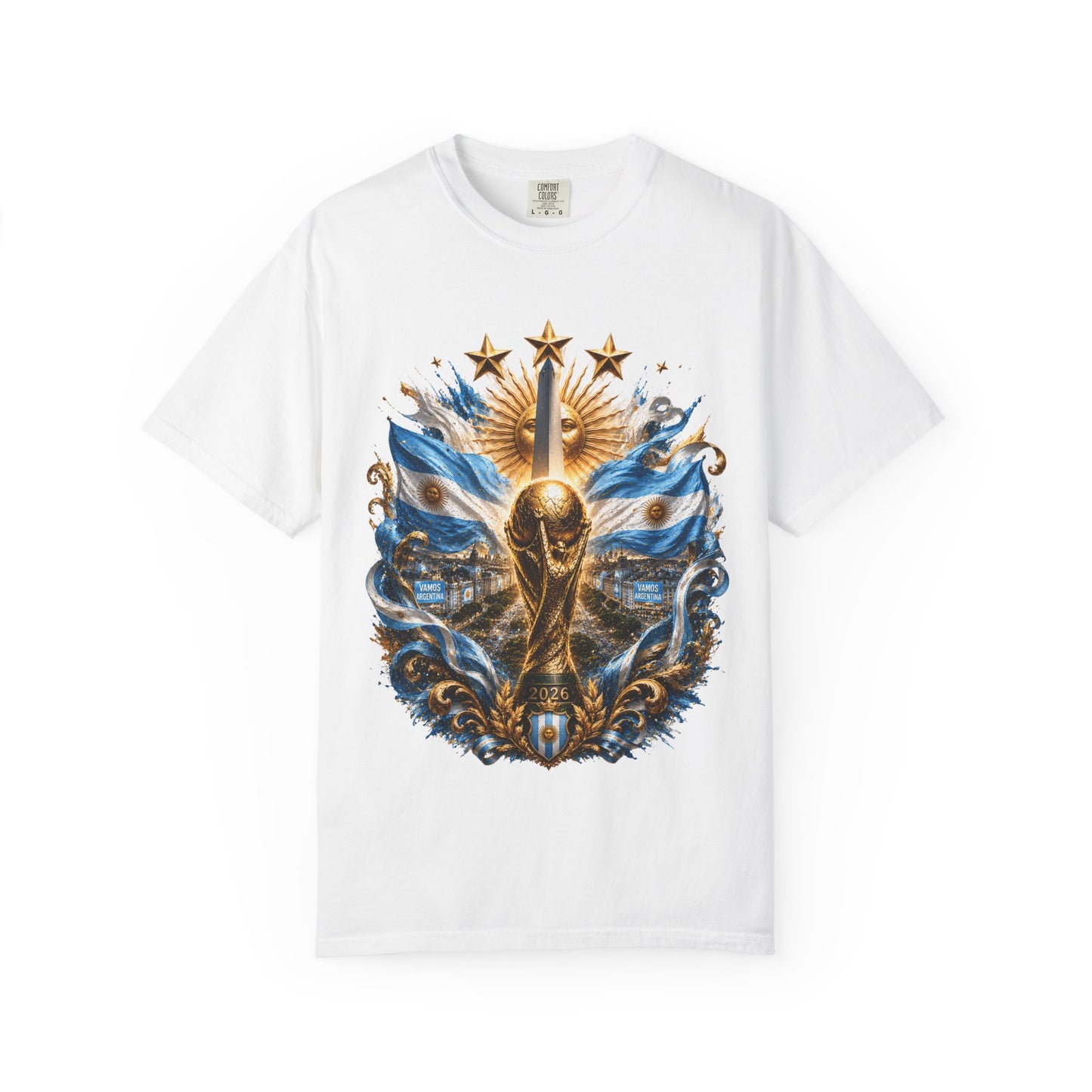 Argentina Football World Cup 2026 Obelisco Horizon – Celestial Glory | Premium Summer Tee