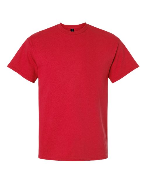 Gildan Men's Ultra Cotton Adult T-Shirt, 2-Pack Red/Royal