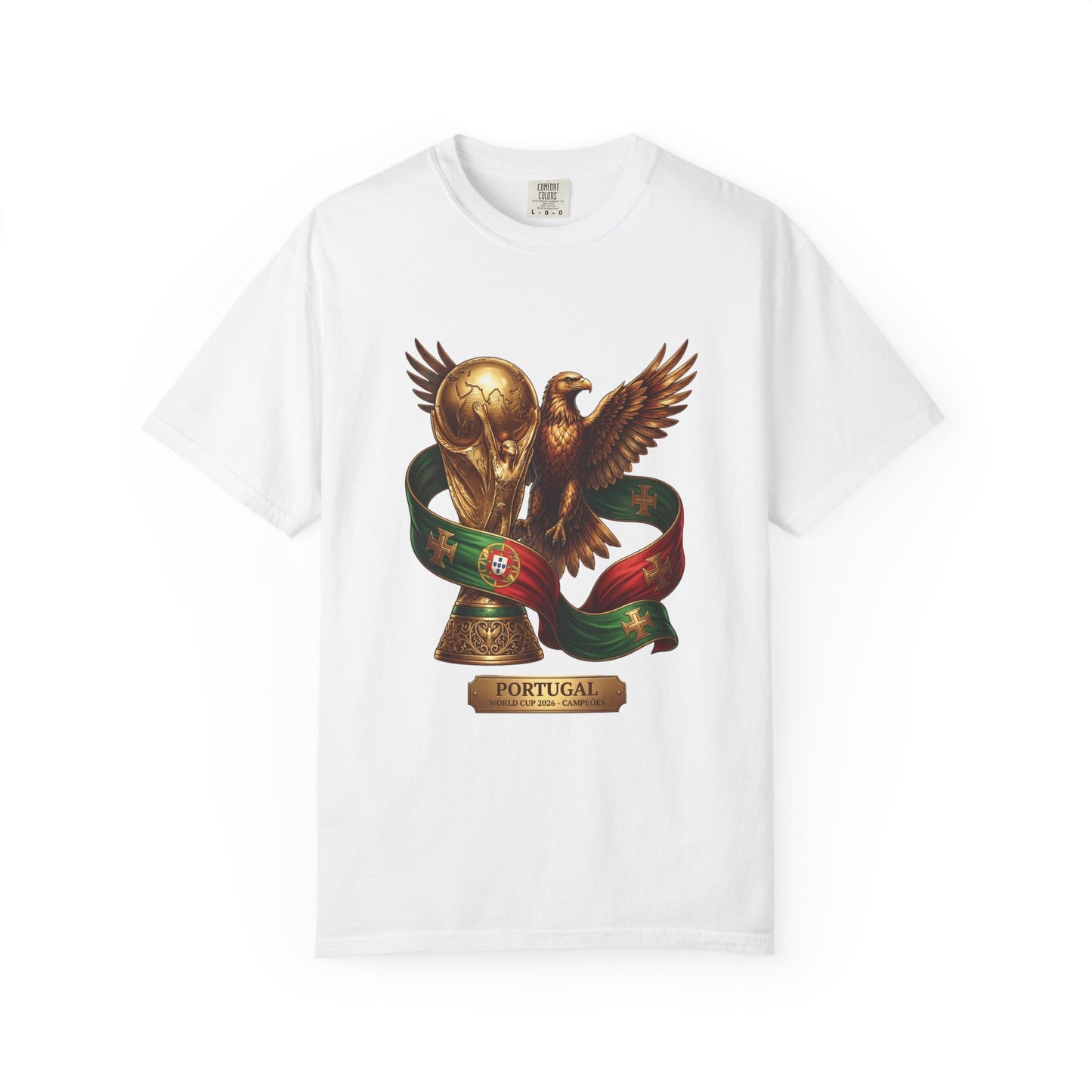 Portugal Football World Cup 2026 'Triumph of the Eagle' Trophy Graphic – Imperial Glory | Premium Summer Tee