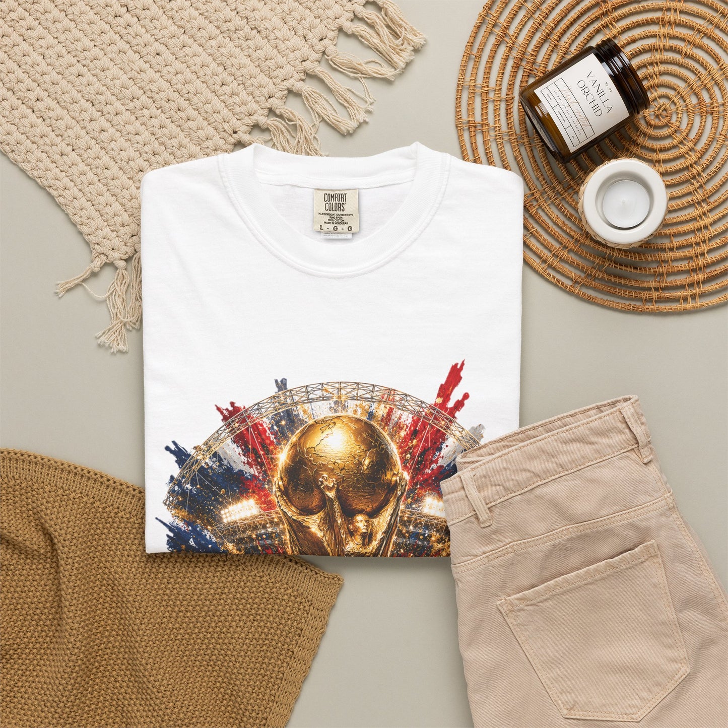 England Football World Cup Explosion – Wembley Glory | Premium Graphic Tee