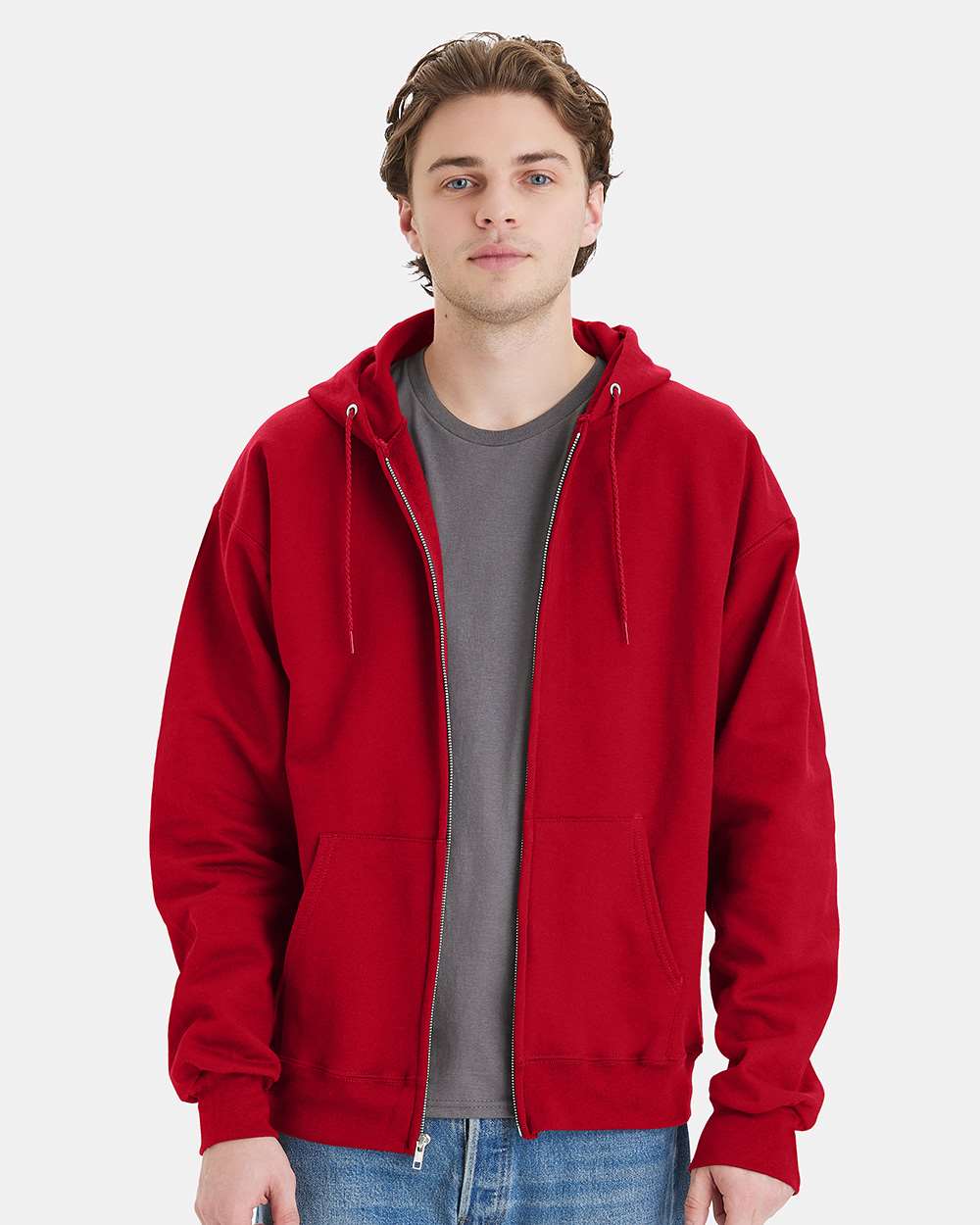 Unisex Ultimate CottonÂ® Full-Zip Hooded Sweatshirt