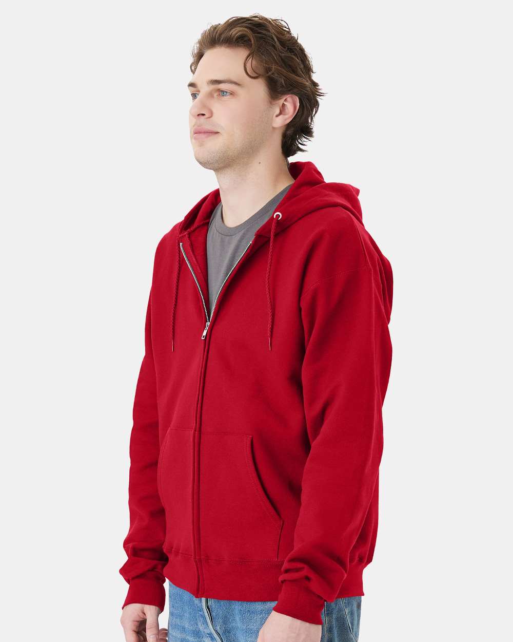 Unisex Ultimate CottonÂ® Full-Zip Hooded Sweatshirt
