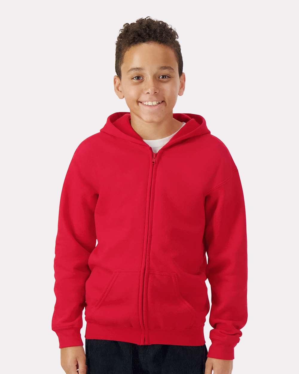 Youth Heavy BlendÂ™ Full-Zip Hooded Sweatshirt