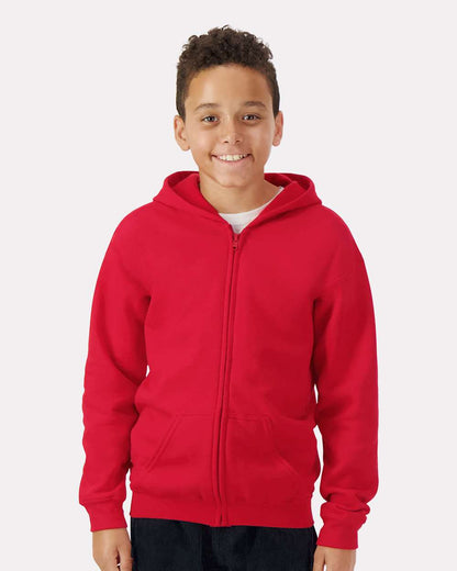 Youth Heavy BlendÂ™ Full-Zip Hooded Sweatshirt