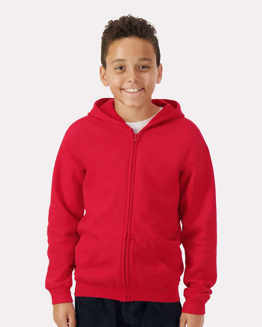 Youth Heavy BlendÂ™ Full-Zip Hooded Sweatshirt