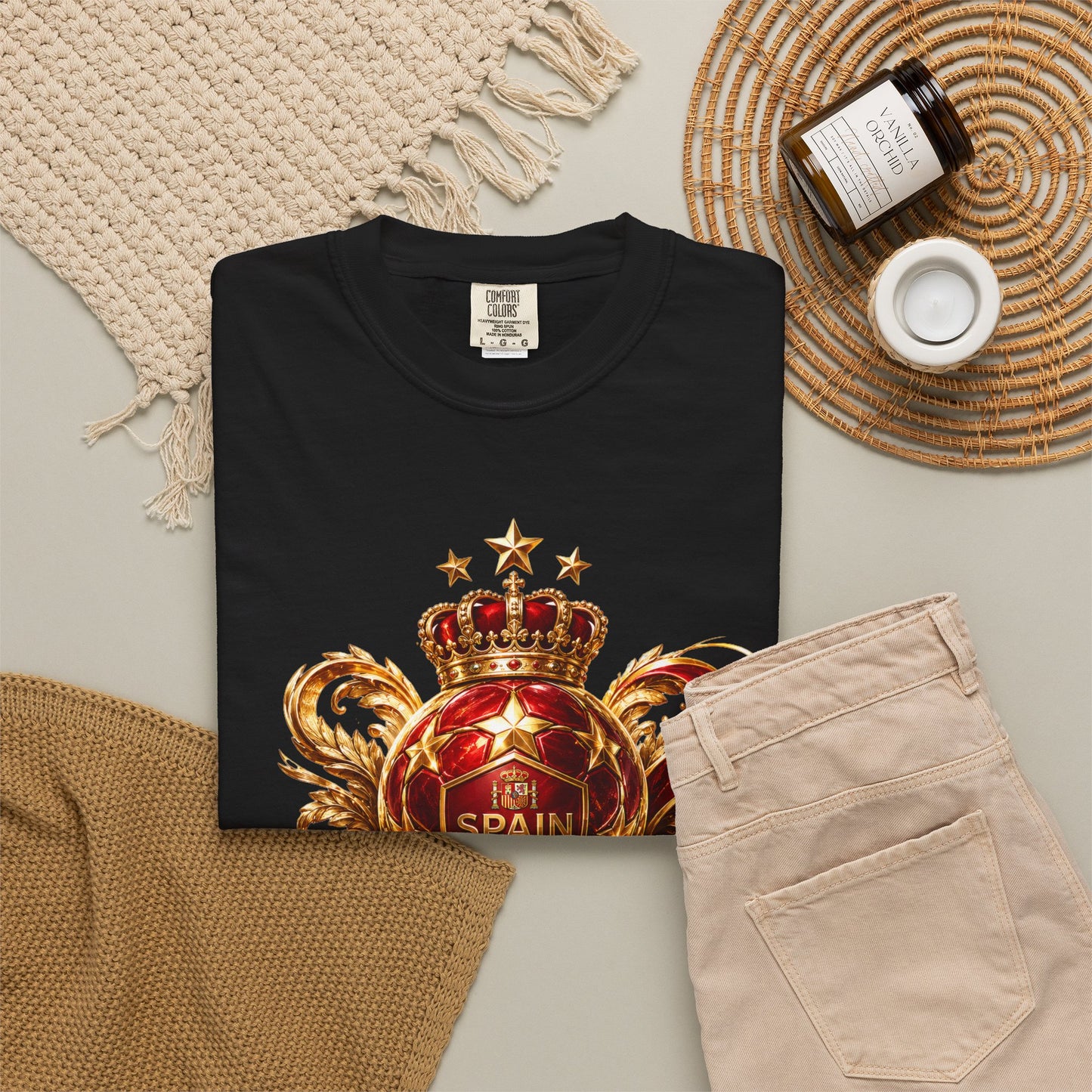 Spain Football World Cup 2026 'Crowned Glory' Imperial Trophy | Premium Graphic Tee