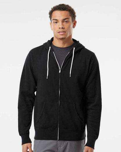 Independent Trading Co. Lightweight Full-Zip Hooded Sweatshirt