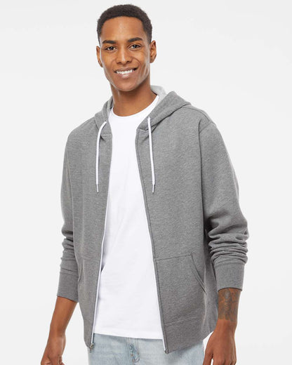 Independent Trading Co. Lightweight Full-Zip Hooded Sweatshirt