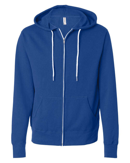 Independent Trading Co. AFX90UNZ Lightweight Full-Zip Hooded Sweatshirt