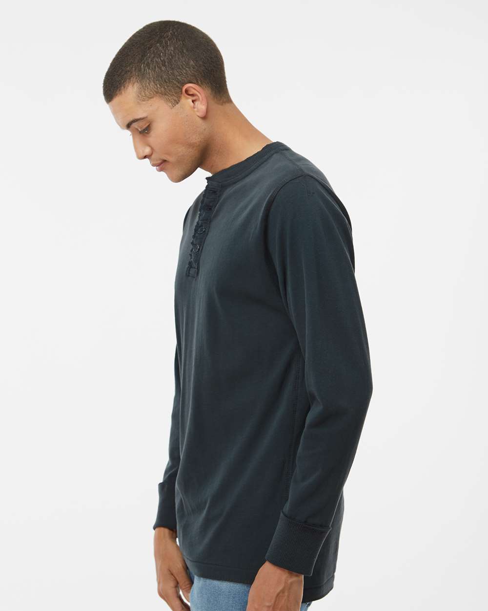 Men's Vintage Brushed Jersey Henley
