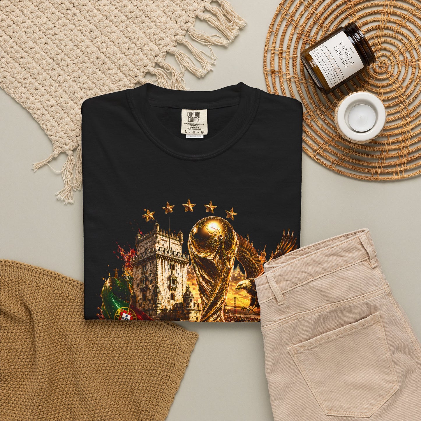 Portugal Football World Cup 2026 'Império de Glória' Epic Collage | Premium Graphic Tee
