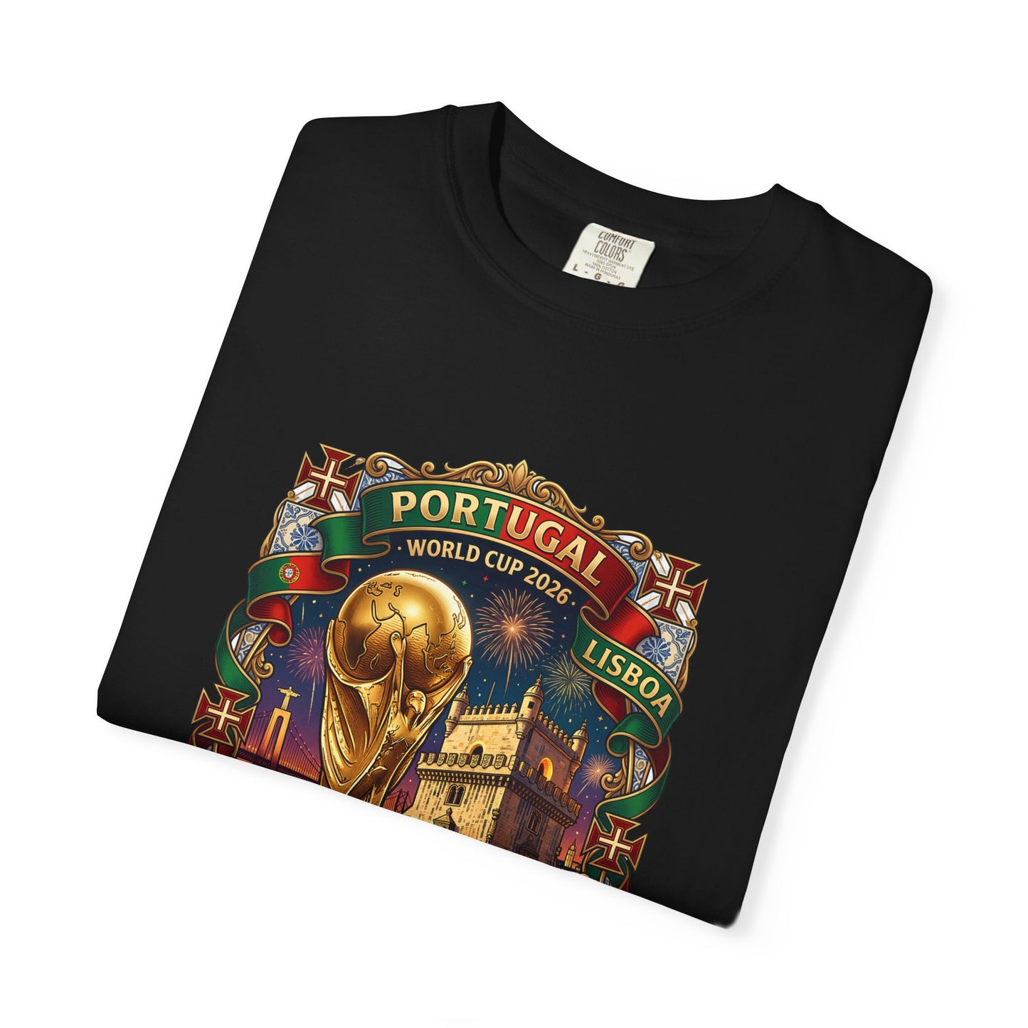 Portugal Football World Cup 2026 'A Nossa Conquista' Celebration Shield | Premium Graphic Tee