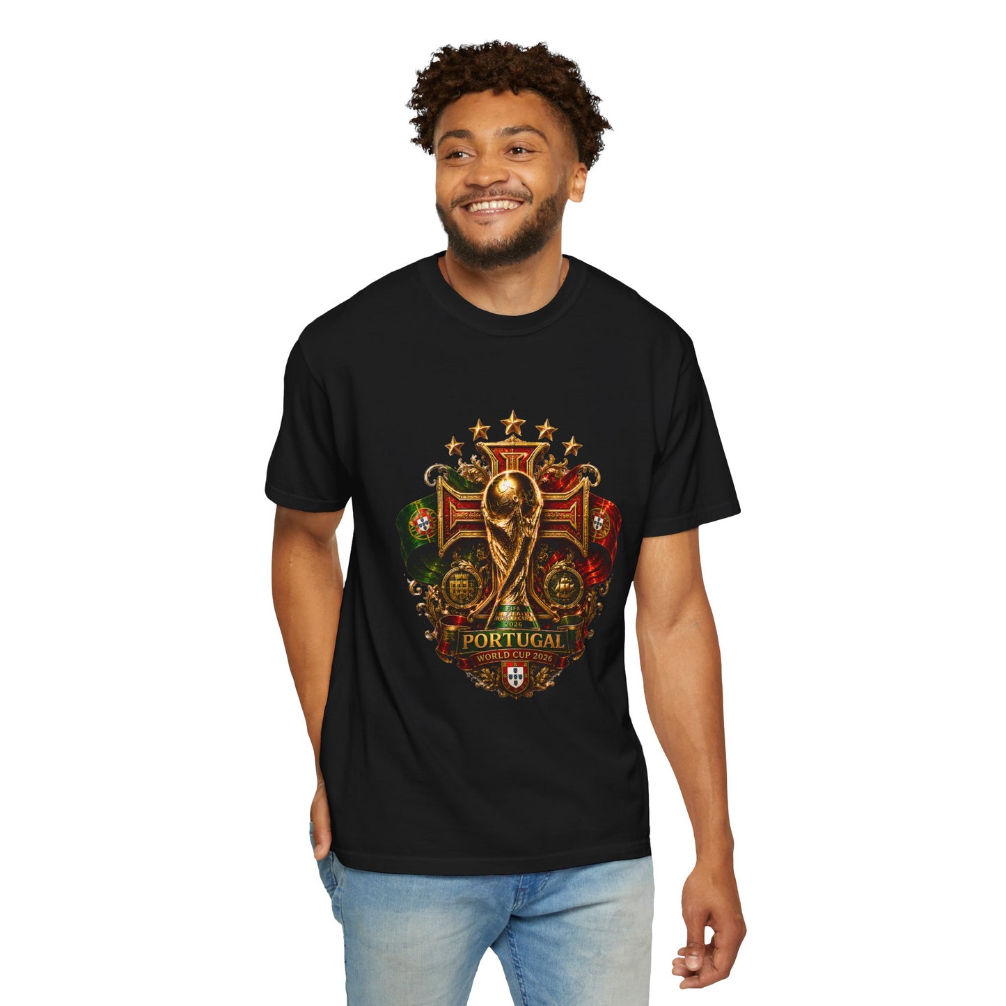 Portugal Football World Cup 2026 Sovereign Shield Crest – Imperial Glory | Premium Summer Tee