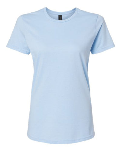 Gildan Women's 64000L Softstyle Cotton T-Shirt, 2-Pack SML-Azalea-LightBlue