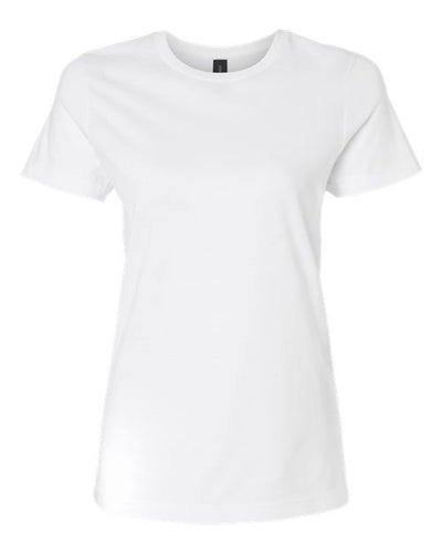 Gildan Women's 64000L Softstyle Cotton T-Shirt, 2-Pack XL-White-Royal