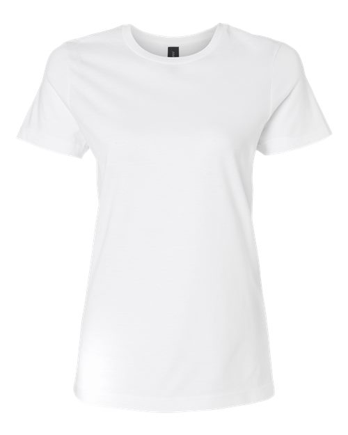 Gildan Women's 64000L Softstyle Cotton T-Shirt, 2-Pack XL-White-Royal