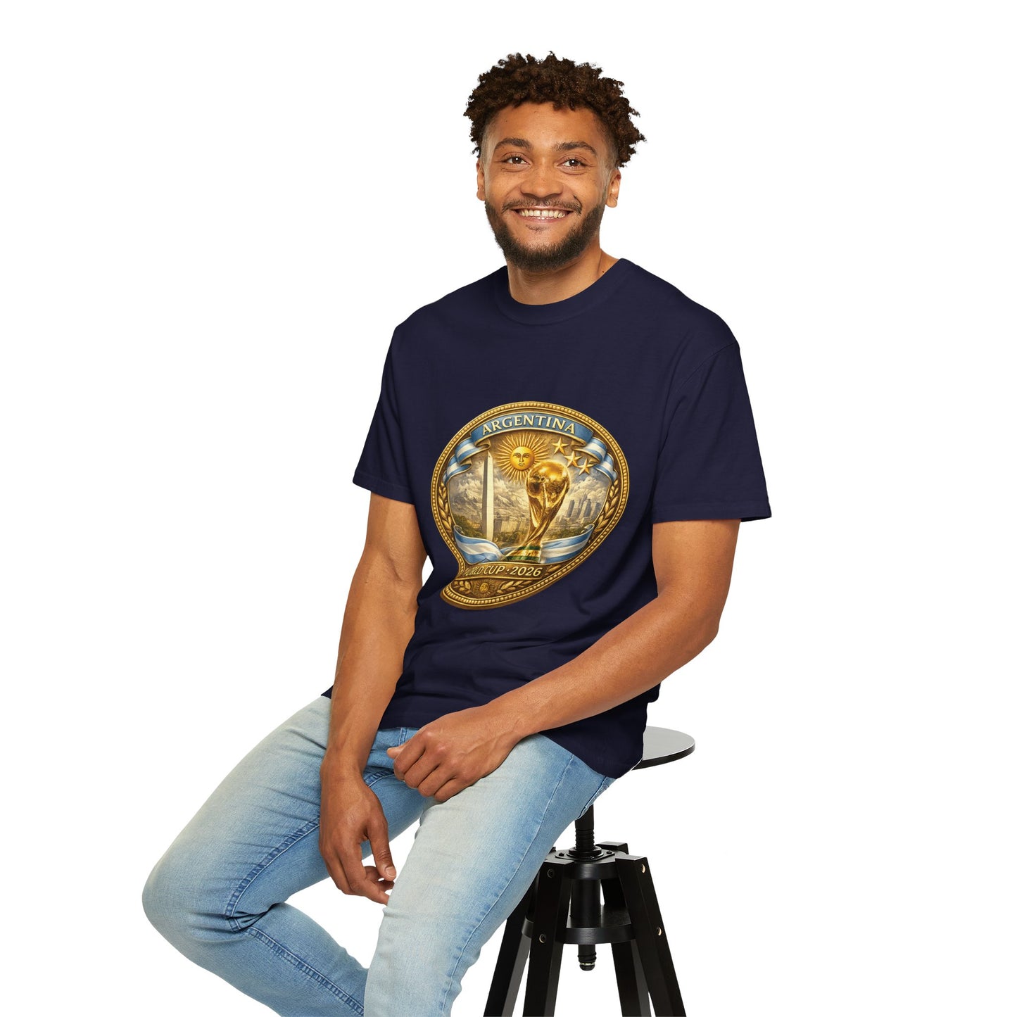 Argentina Football World Cup 2026 Sovereign Horizon Medallion – Imperial Glory | Premium Summer Tee