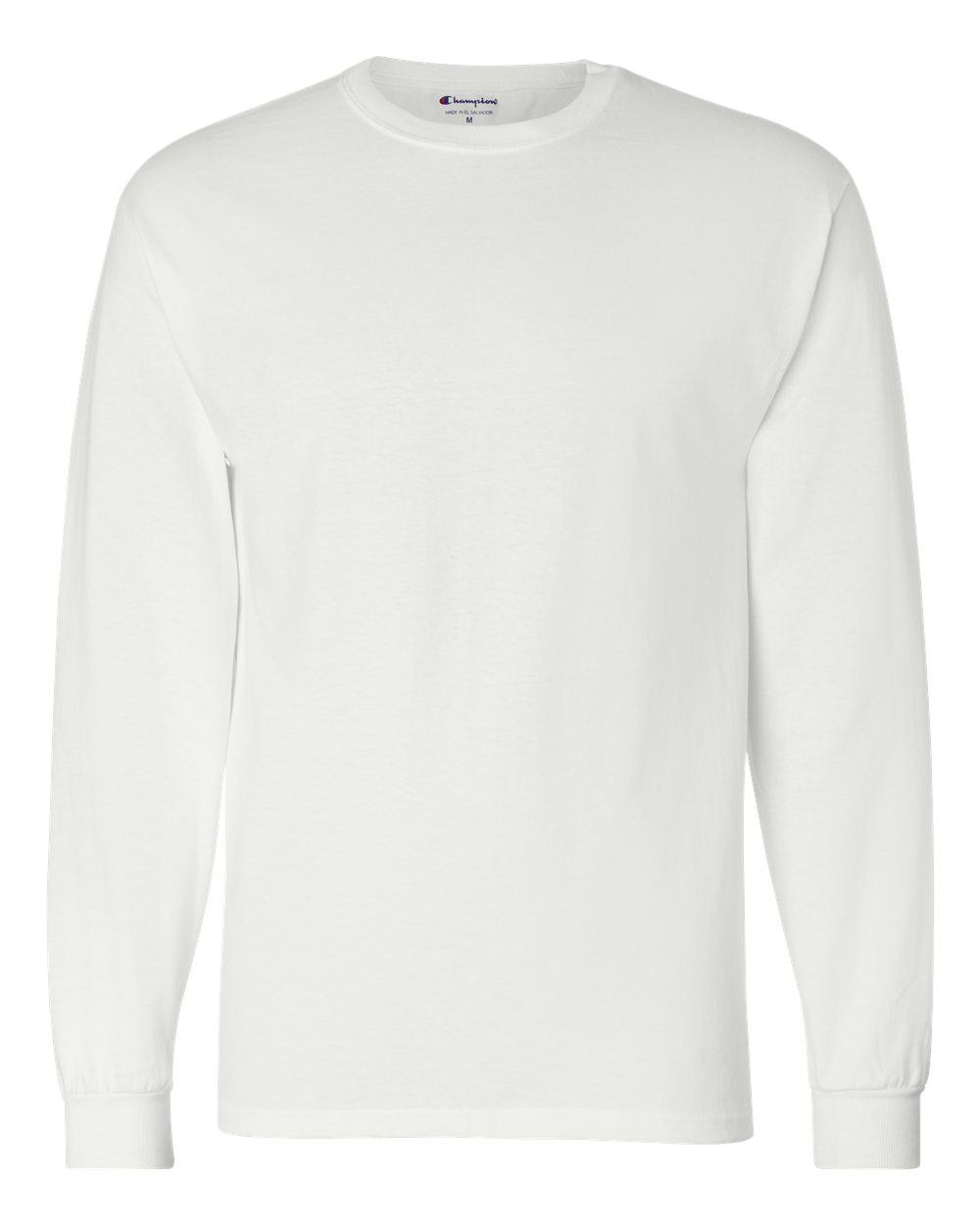 Champion Men's Classic Jersey Long Sleeve T-Shirt, White, X-Large