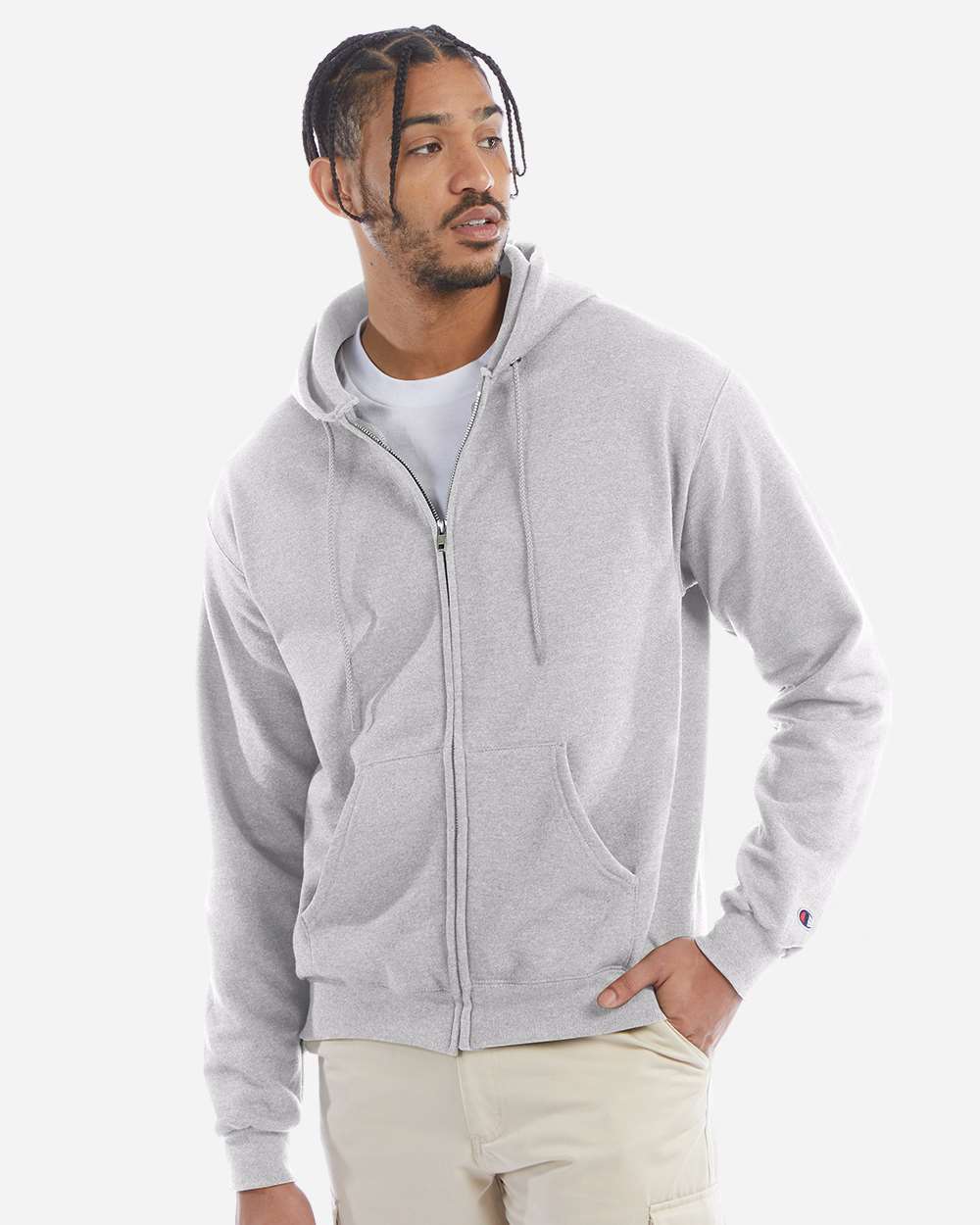 Unisex PowerblendÂ® Full-Zip Hooded Sweatshirt