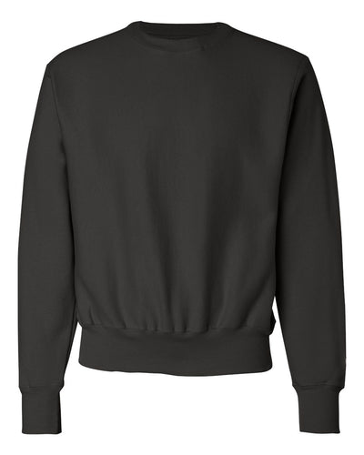 Champion Women's Soft Reverse Weave Crew, Black, Medium