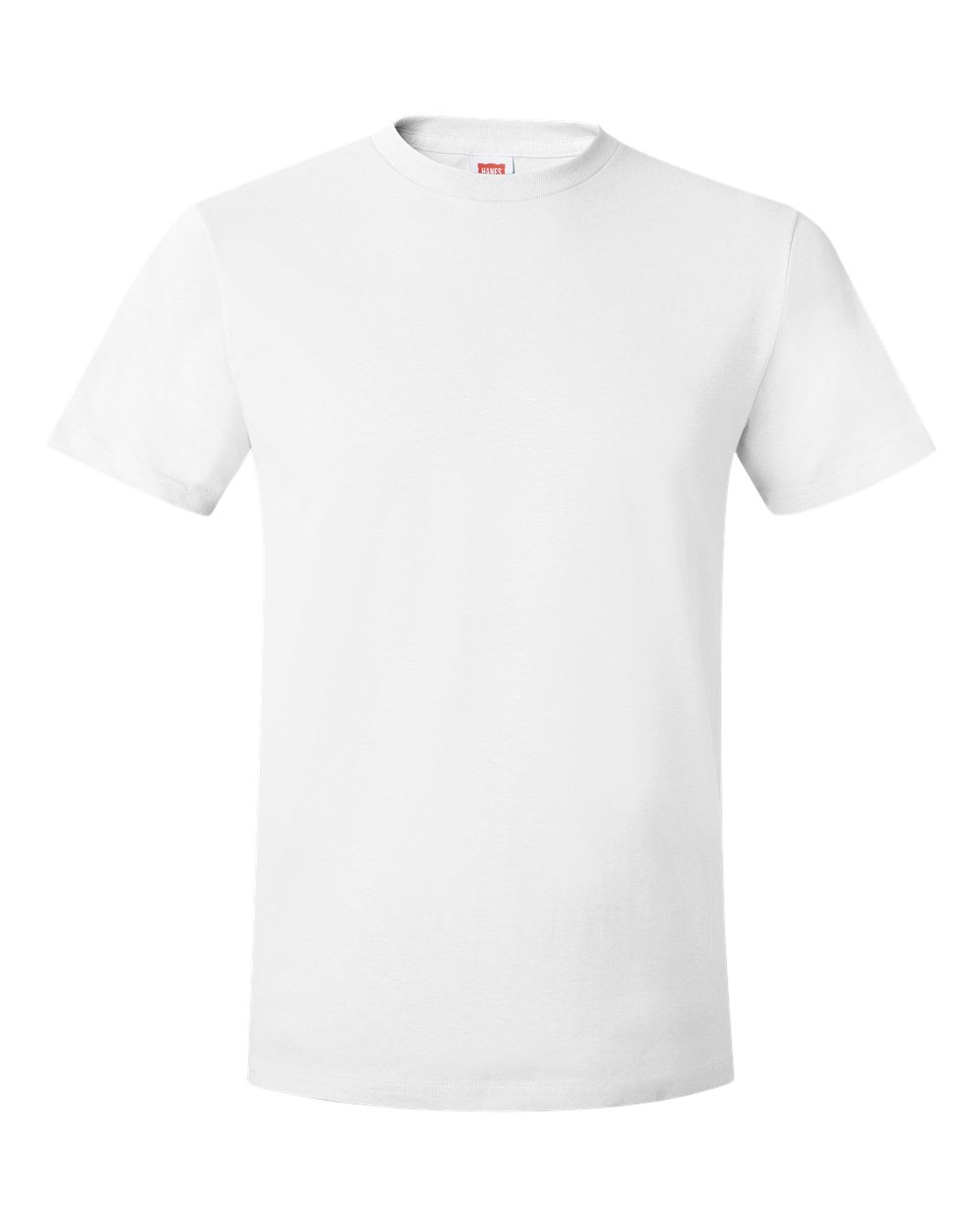Hanes Men's 6-Pack Plus 2 Free Crew T-Shirts, White, Large