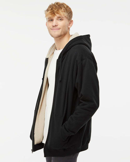 Men's Sherpa-Lined Full-Zip Hooded Sweatshirt