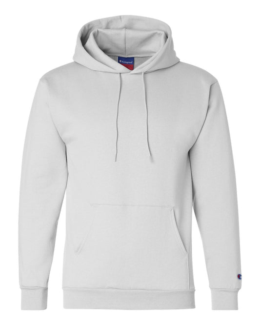 Champion for Team 365 Cotton Max 9.7 oz. Quarter-Zip Hood, Large, White Heather