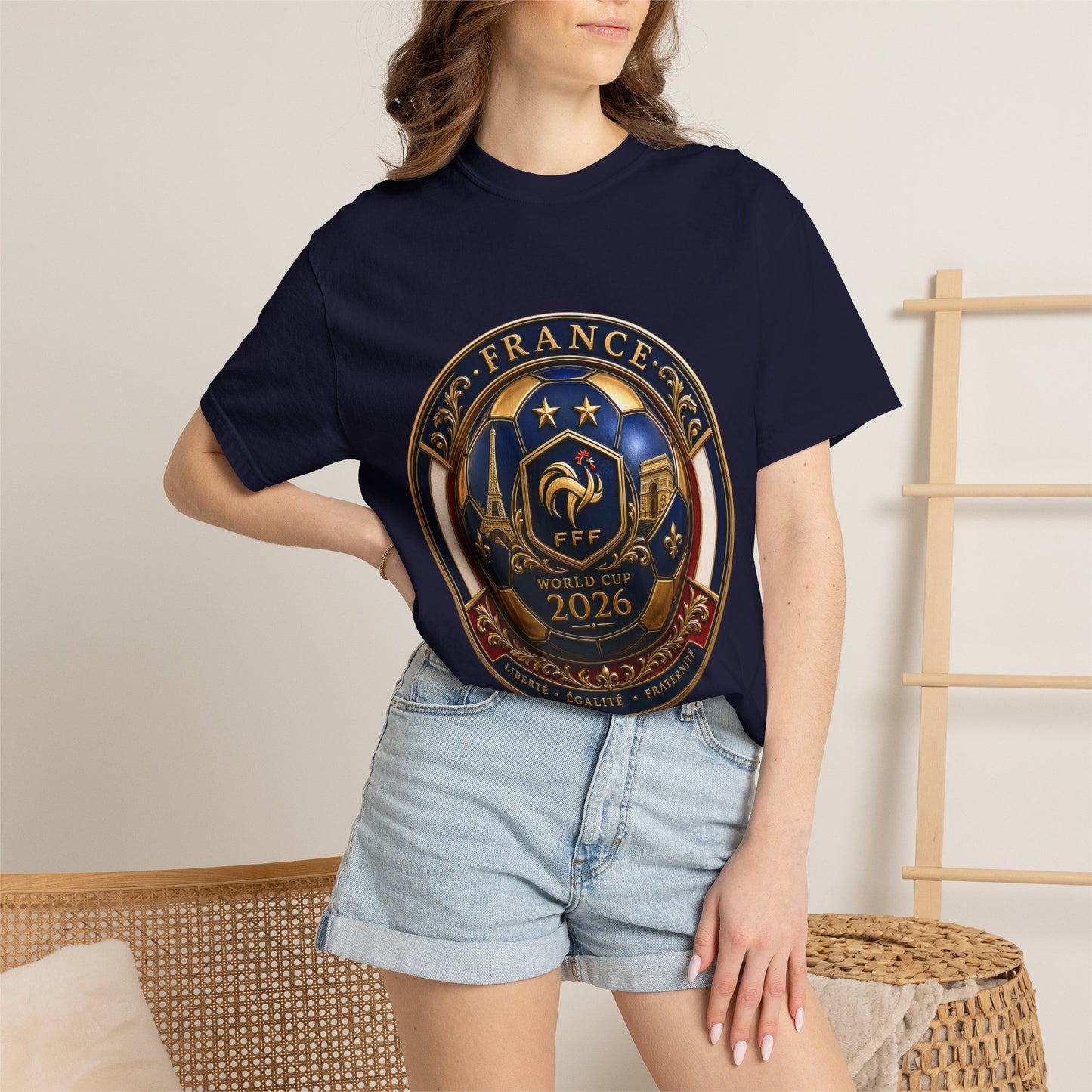 France Football World Cup 2026 Sovereign Shield Medallion | Premium Graphic Tee