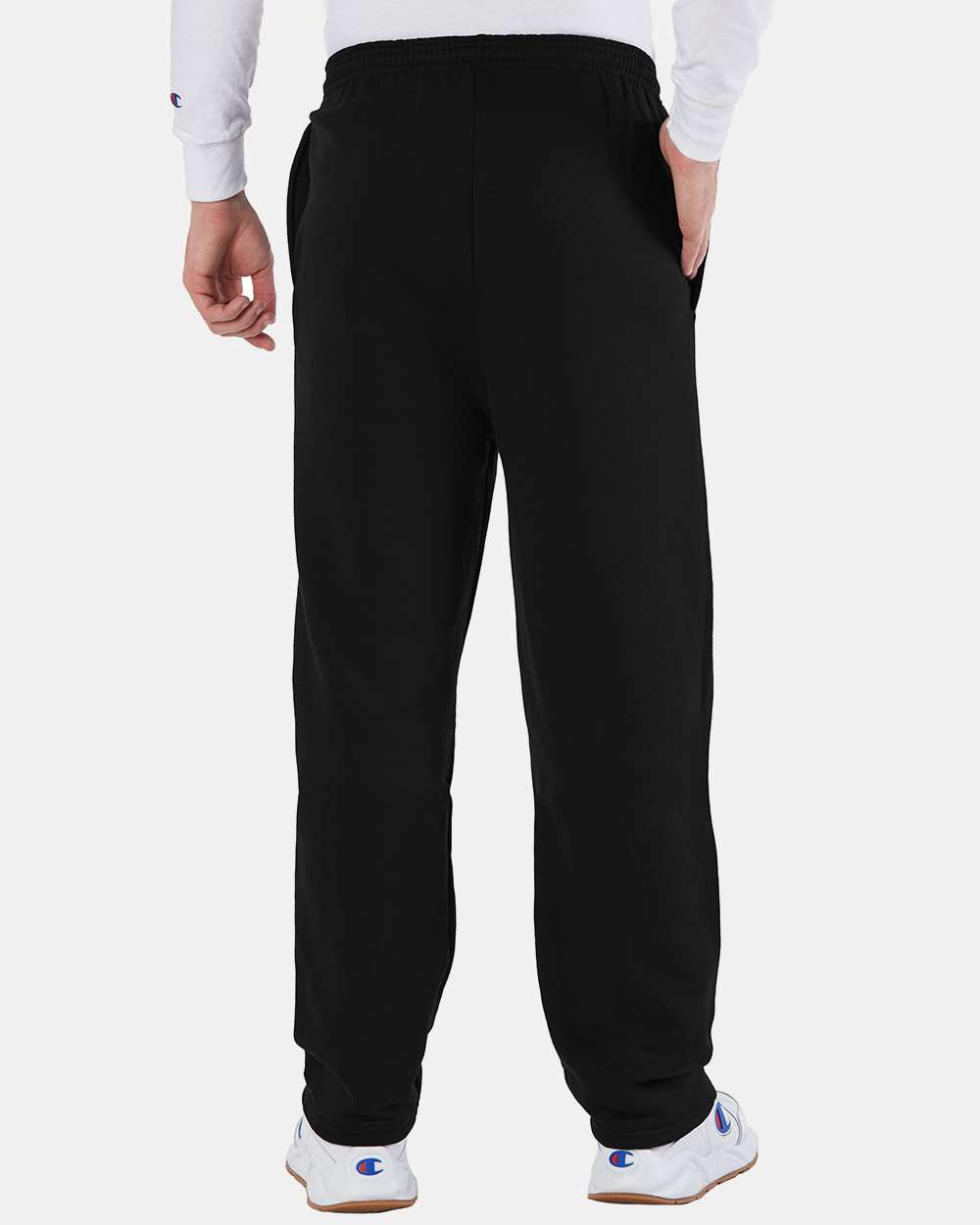 Men's PowerblendÂ® Open-Bottom Sweatpants with Pockets