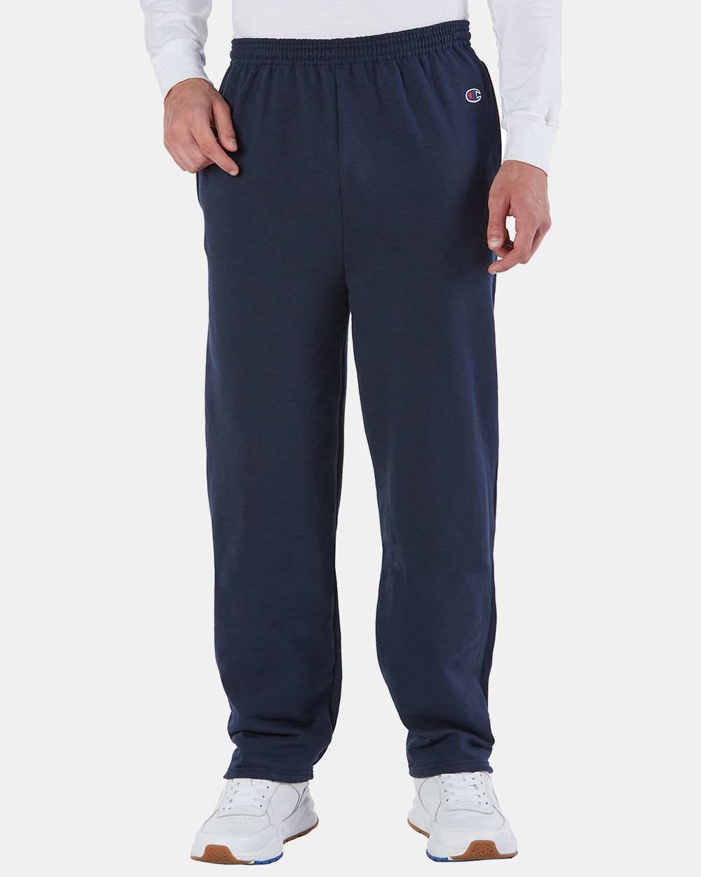 Men's PowerblendÂ® Open-Bottom Sweatpants with Pockets