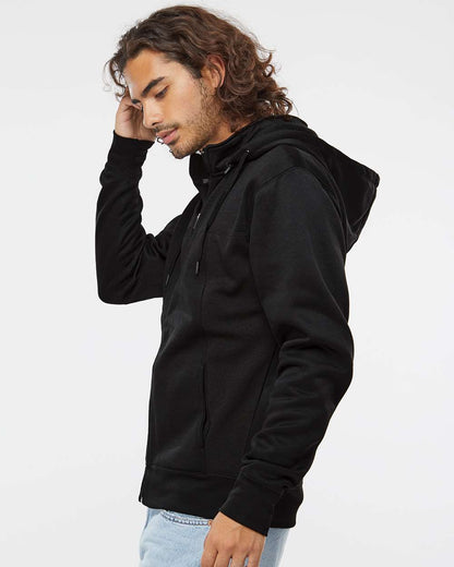 Unisex Poly-Tech Full-Zip Hooded Sweatshirt