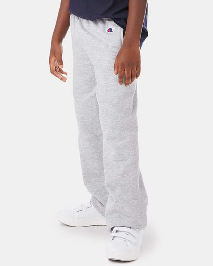 Youth PowerblendÂ® Open-Bottom Sweatpants with Pockets