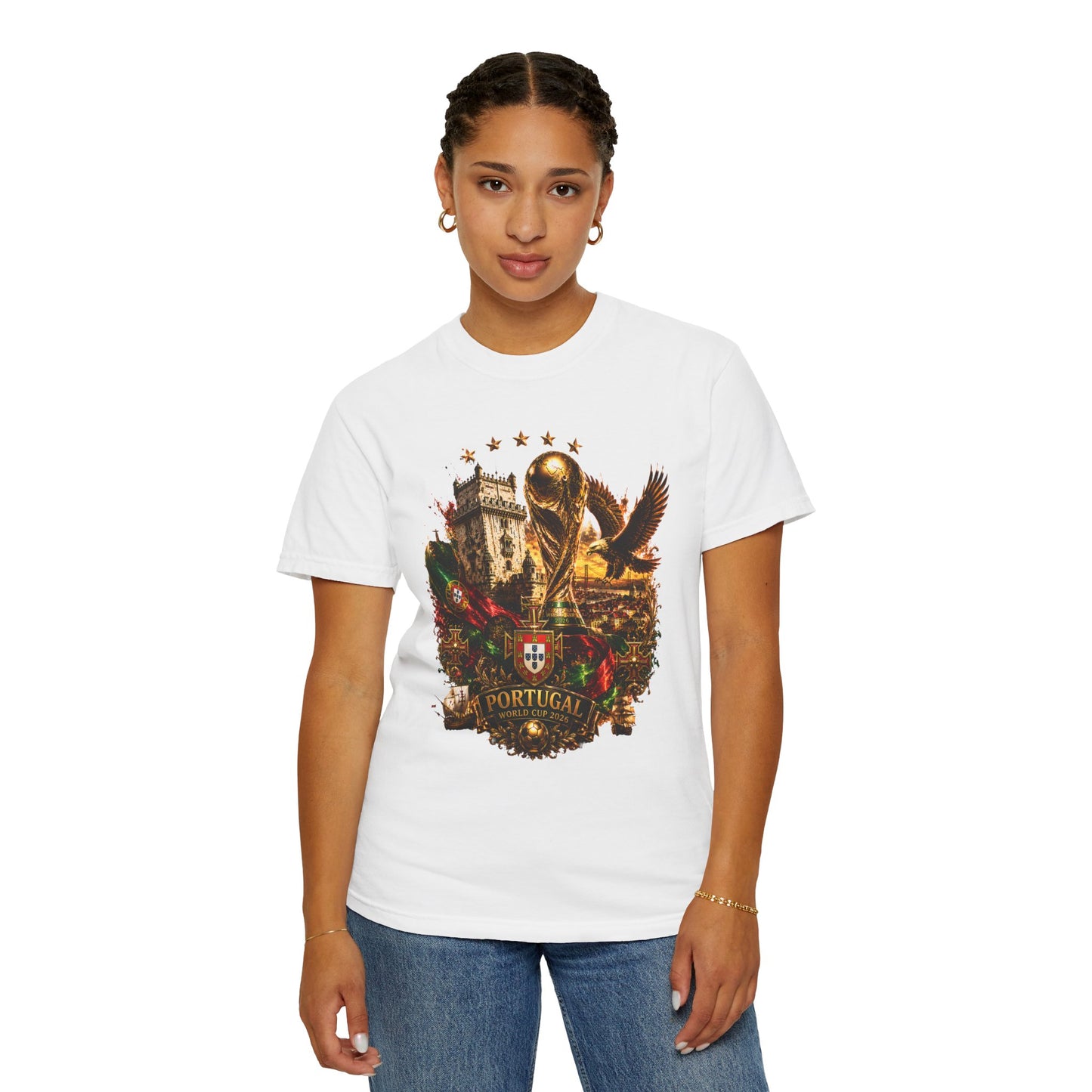 Portugal Football World Cup 2026 'Império de Glória' Epic Collage | Premium Graphic Tee