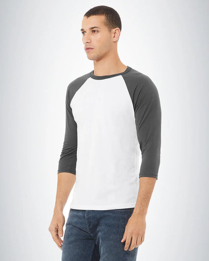 BELLA + CANVAS 3200 Three-Quarter Sleeve Baseball Tee