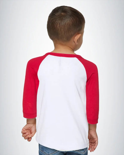 BELLA + CANVAS 3200T Toddler Three-Quarter Sleeve Baseball Tee