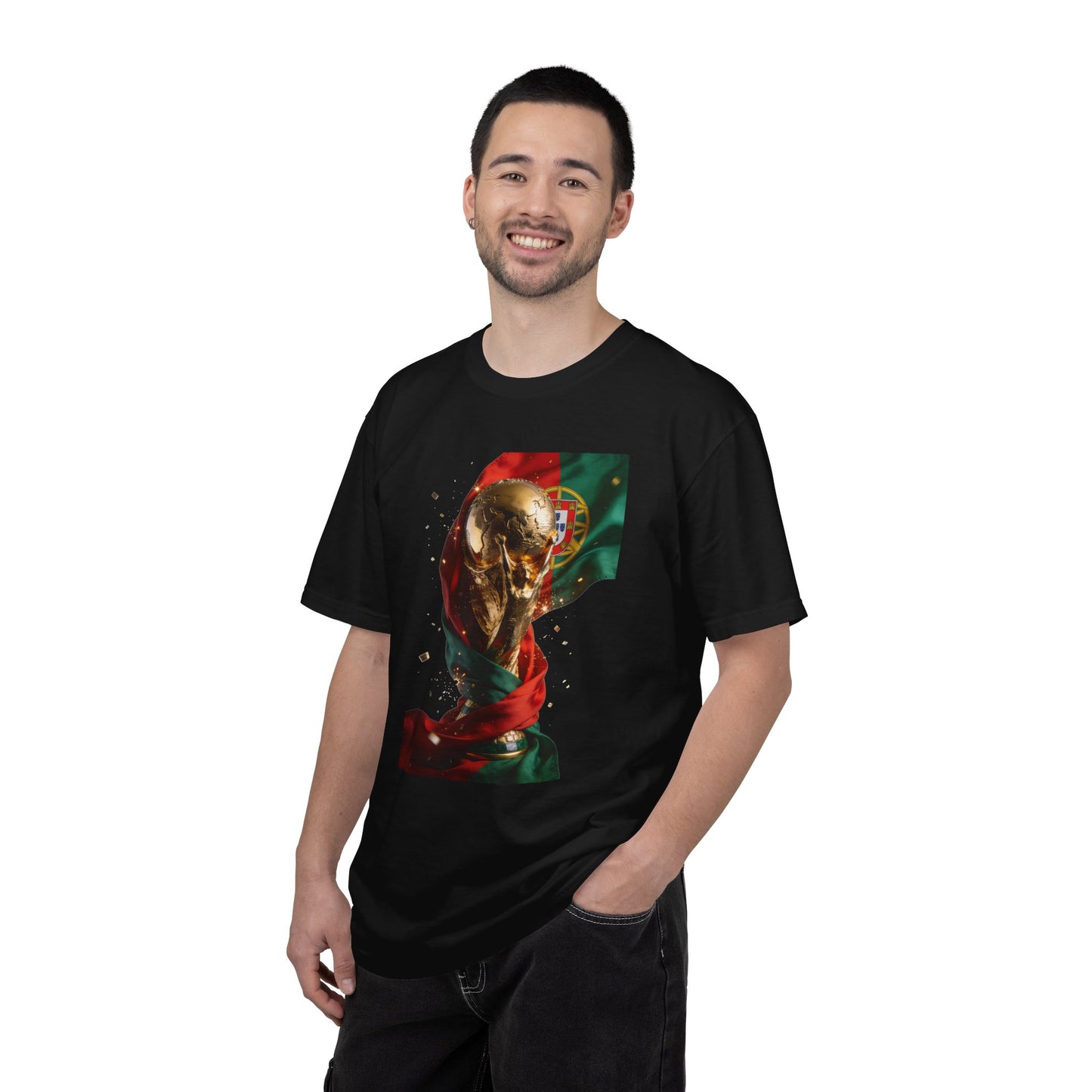 Portugal Football 'Taça de Glória' Wrapped Trophy Emblem | Premium Graphic Tee