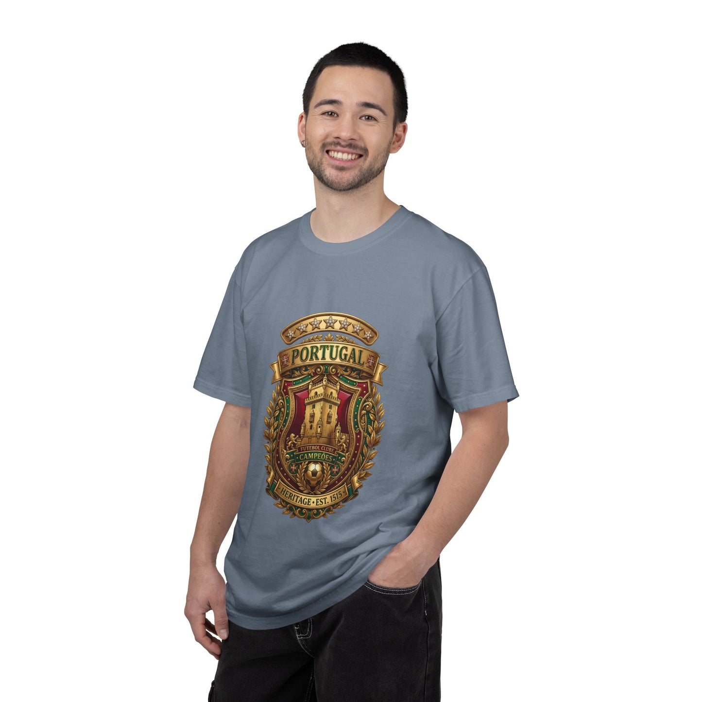Portugal Football 'Torre de Belém' Heritage Shield | Premium Graphic Tee
