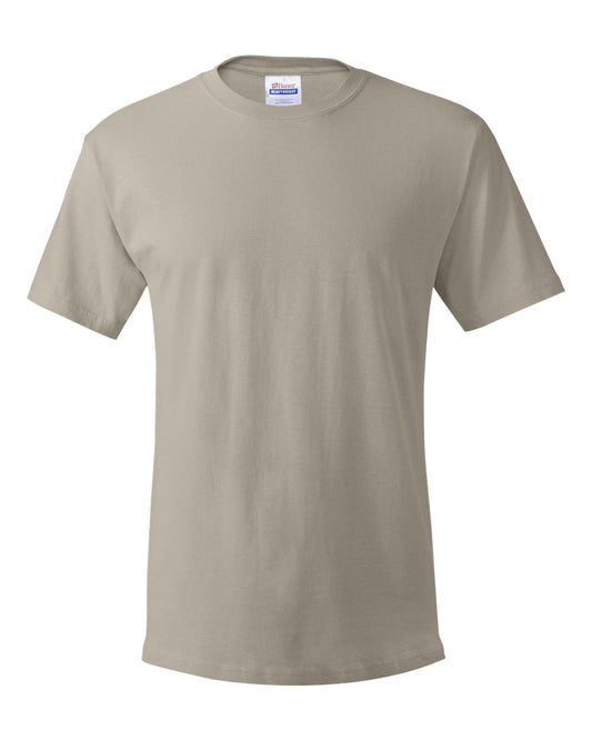 Hanes Men's Essentials Short Sleeve T-shirt Value Pack (4-pack),sand,Medium