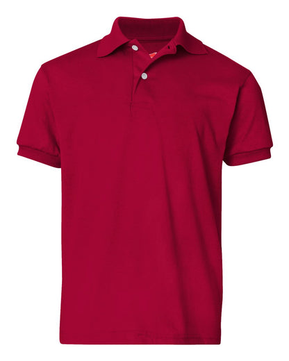 Hanes 054Y Youth Ecosmart Jersey Polo