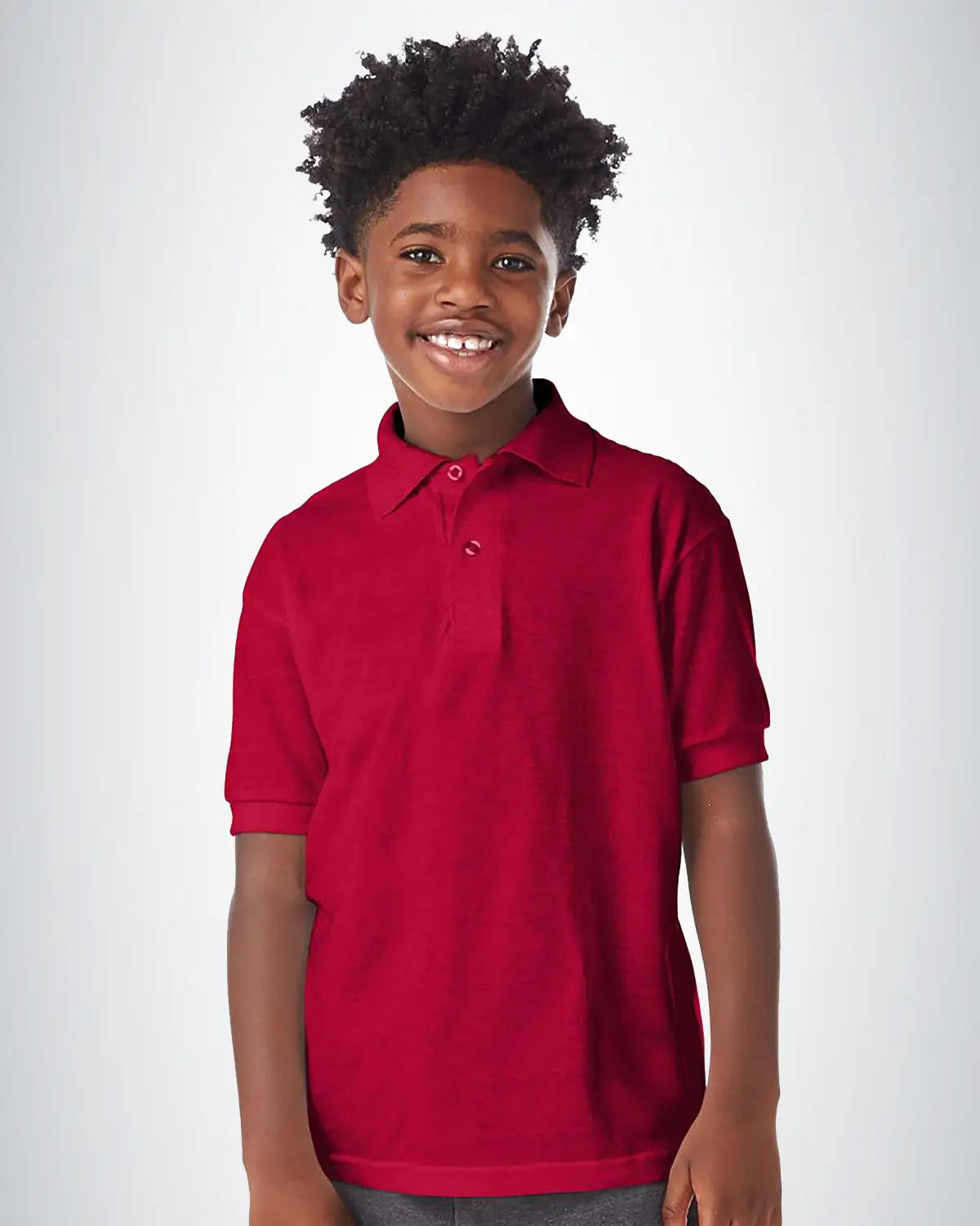 Hanes 054Y Youth Ecosmart Jersey Polo