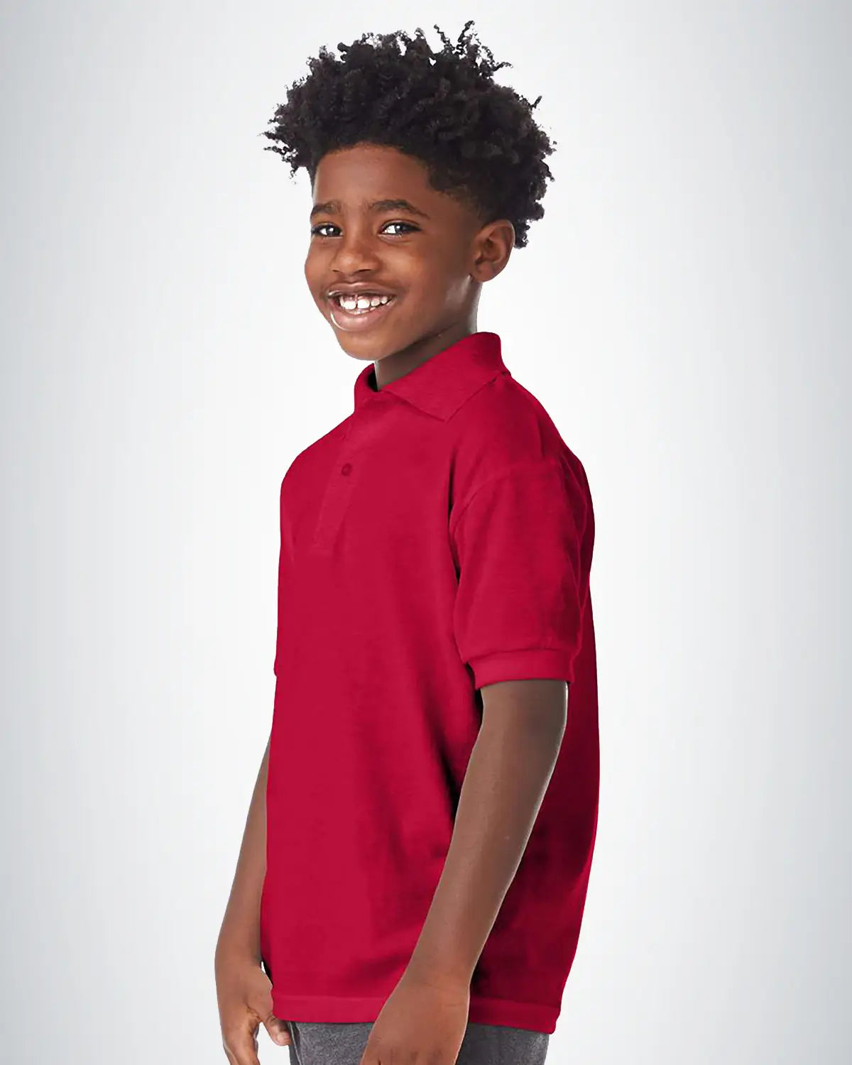 Hanes 054Y Youth Ecosmart Jersey Polo