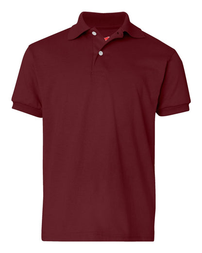 Hanes 054Y Youth Ecosmart Jersey Polo